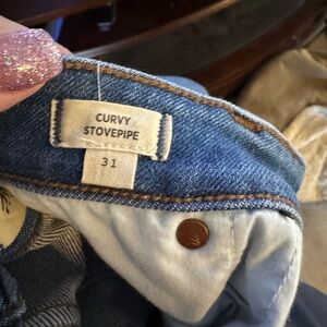 Madewell Curvy Stovepipe Jeans - Blue